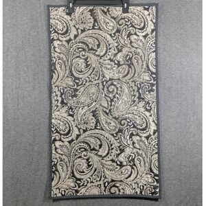 Madison Park King Sized Black Beige Metallic Pillow Sham - Set of 2 - 36 x 21